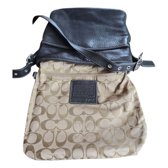 Coach Black Pebbled Leather Vintage Crossbody Messenger Handbag - Picture 14 of 16